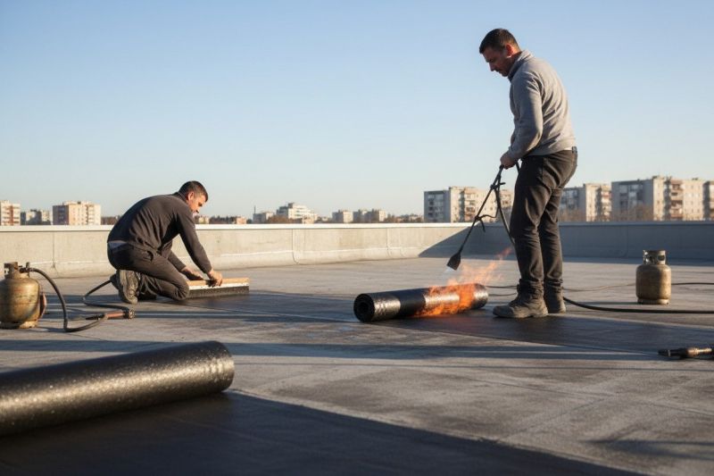 Flat Roof Tar Repair